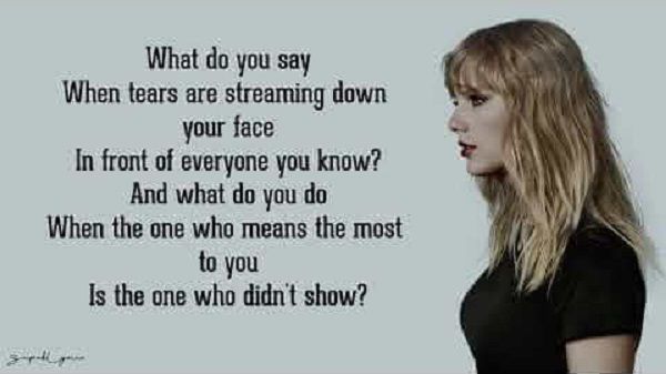 The Moment I Knew Lyrics - Taylor Swift