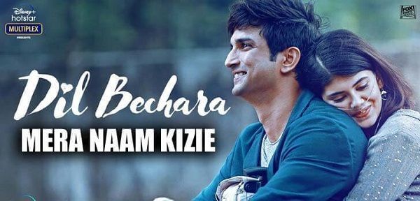 Mera Naam Kizie Lyrics - Dil Bechara